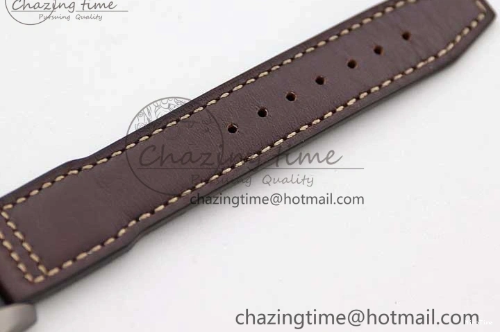 MIROTIME 0315 Mark XVIII IW327006 Titanium M+F 1:1 Best Edition Black Dial on Brown Leather Strap A Efficient 7052
